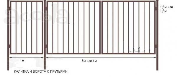 Металлические ворота от производителя