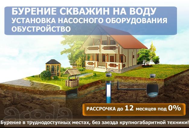 Бурение скважин на воду. Самые низкие цены.