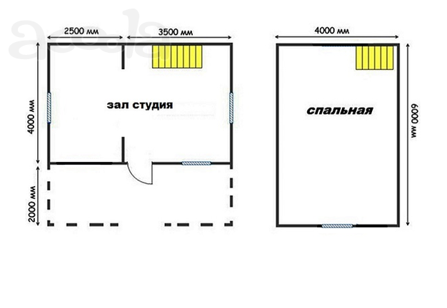 Дом 6х6 м с мансардой под ключ из профилированного бруса